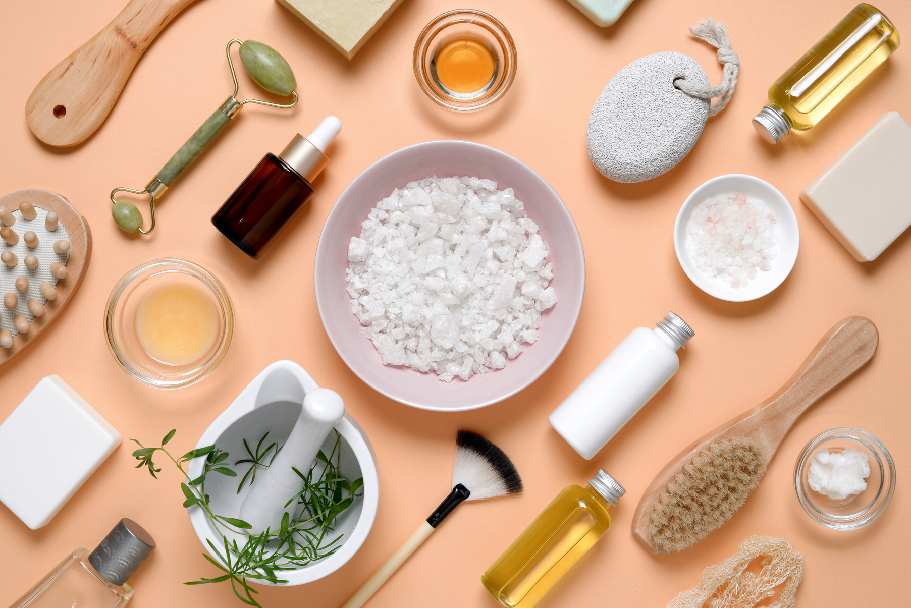 Spa products for home skin care